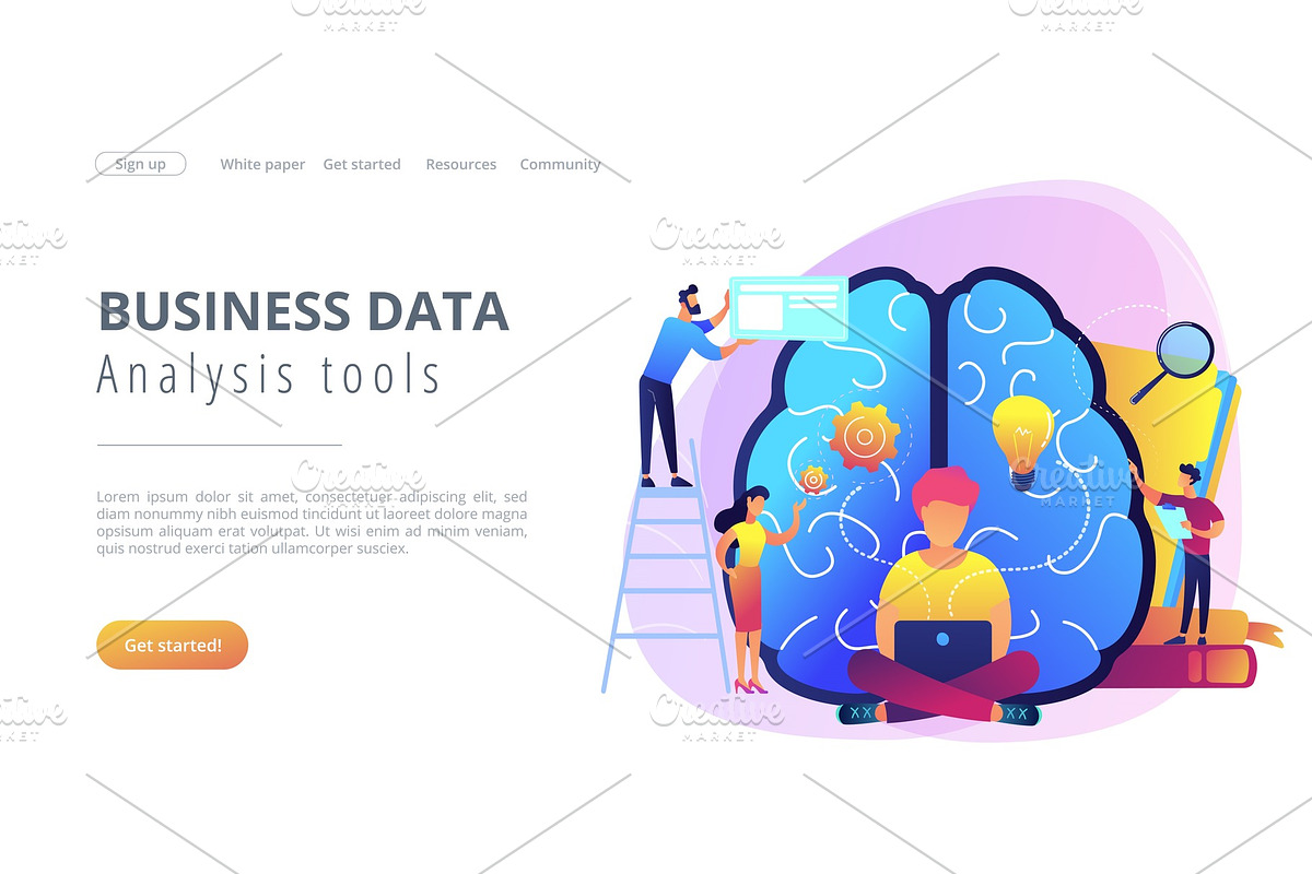 Business intelligence concept vector in Illustrations - product preview 8
