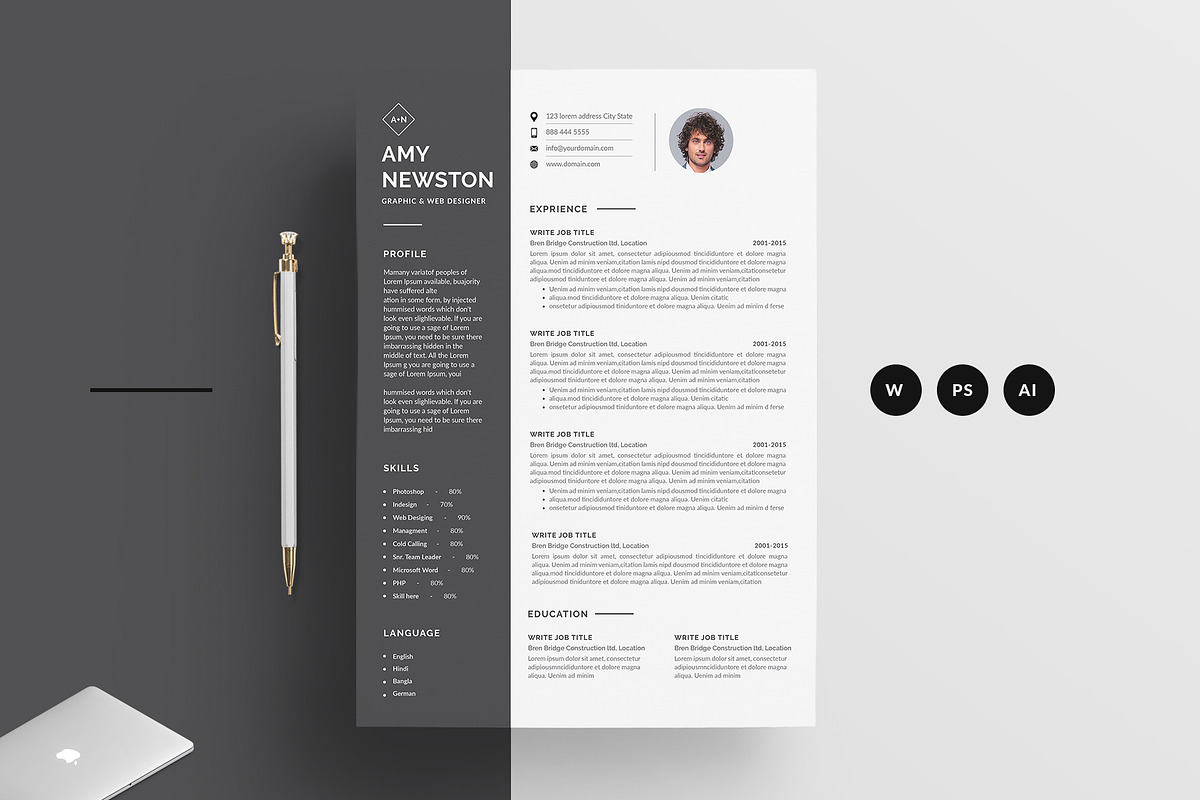 Word Resume in Resume Templates - product preview 8