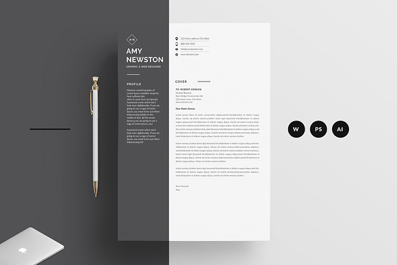Word Resume in Resume Templates - product preview 1
