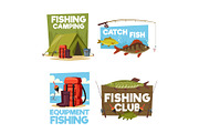 Fisher camping club adventure icons