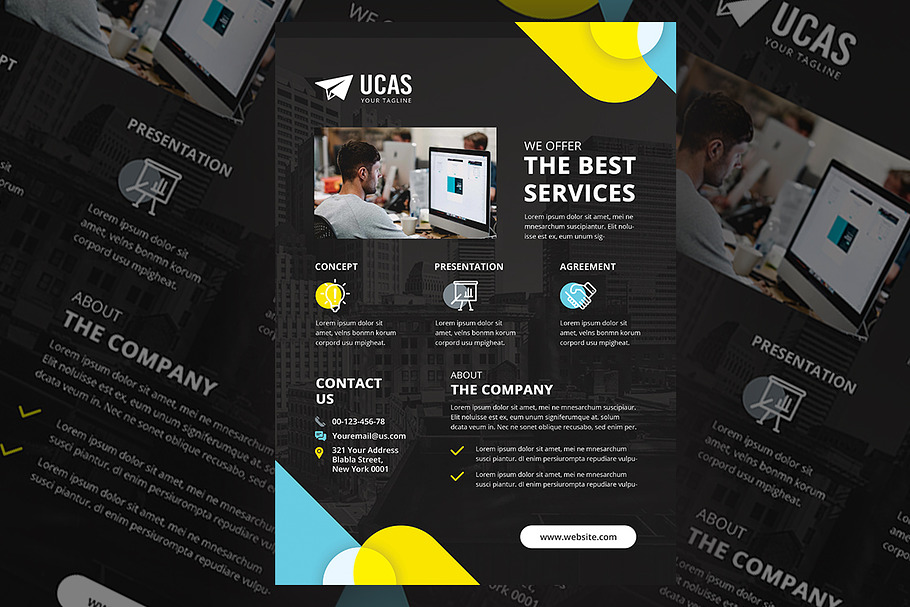 Corporate Flyer Templates in Flyer Templates - product preview 8