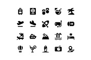 Travel Glyph Icons