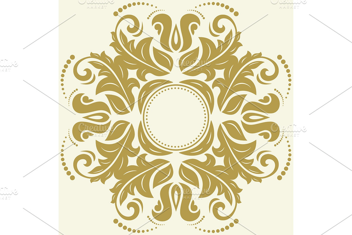 Oriental Abstract Vector Golden in Patterns - product preview 8