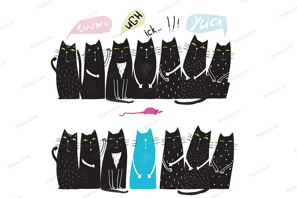 Awesome Fun Cats Bundle in Illustrations - product preview 2