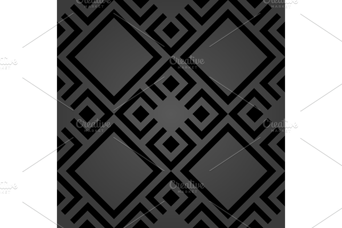 Seamless Abstract Vector Dark in Patterns - product preview 8