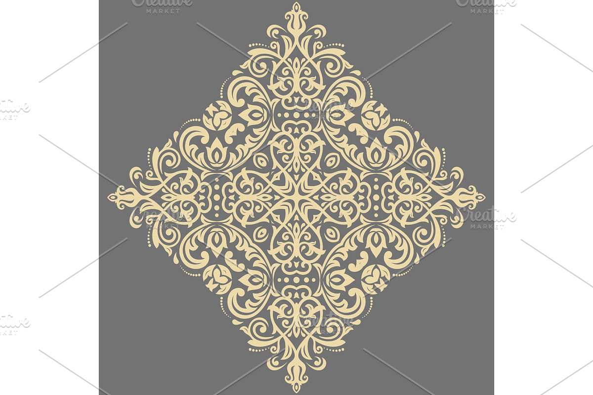 Elegant Vector Golden Ornament in in Illustrations - product preview 8