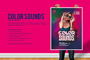 Color Sounds Party Flyer