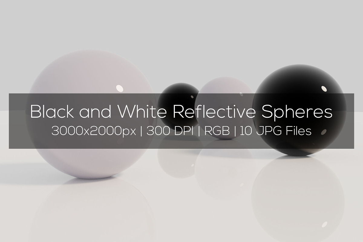 Black and White Reflective Spheres in Textures - product preview 8