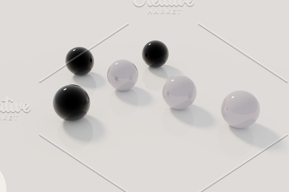 Black and White Reflective Spheres in Textures - product preview 7