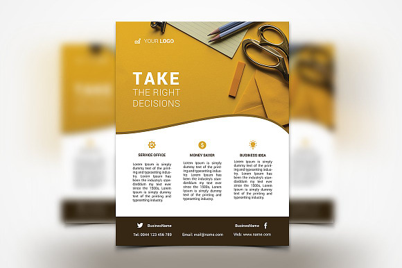 Business Flyers - 6 Templates in Flyer Templates - product preview 1
