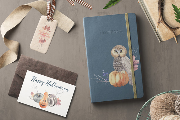 Watercolor Halloween Set in Illustrations - product preview 1