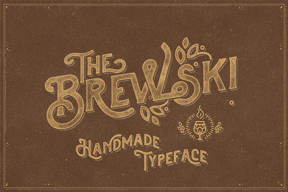 The Brewski - Textured Typeface in Custom Fonts - product preview 8