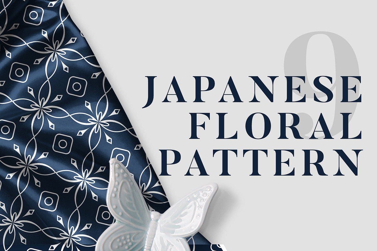 9 Japanese Floral Patterns in Patterns - product preview 8