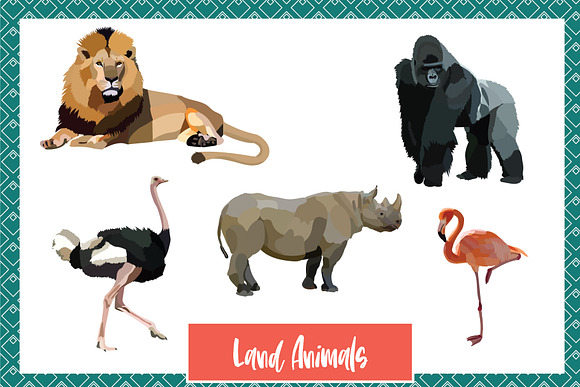 Wild World Animal Vectors in Graphics - product preview 3