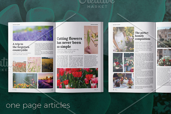 Fleuron gardening magazine template in Magazine Templates - product preview 3