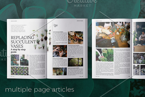 Fleuron gardening magazine template in Magazine Templates - product preview 4