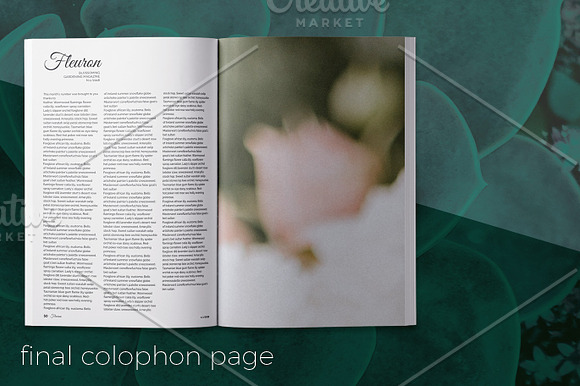 Fleuron gardening magazine template in Magazine Templates - product preview 5