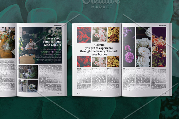 Fleuron gardening magazine template in Magazine Templates - product preview 7