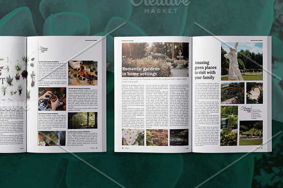Fleuron gardening magazine template in Magazine Templates - product preview 9