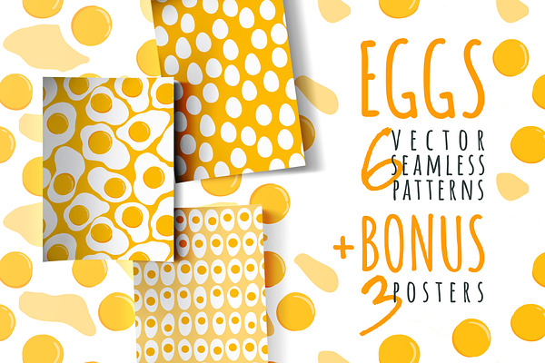 Eggs, 6 patterns + 3 posters
