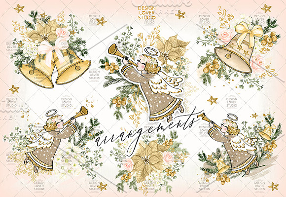 Christmas Angel design in Illustrations - product preview 1