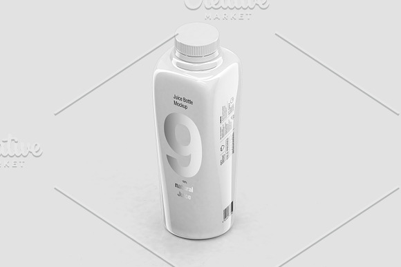 Juice Bottle Mockup in Product Mockups - product preview 4