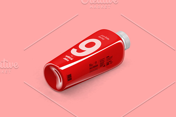 Juice Bottle Mockup in Product Mockups - product preview 5