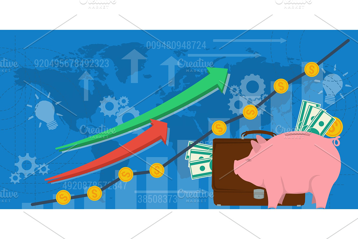 Business background financial money in Illustrations - product preview 8