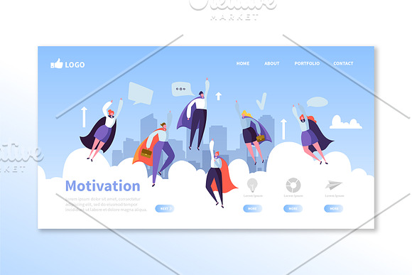 Landing Page Templates Business in Illustrations - product preview 1