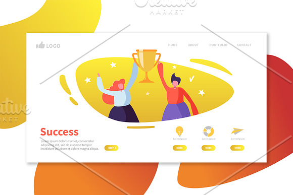 Landing Page Templates Business in Illustrations - product preview 3