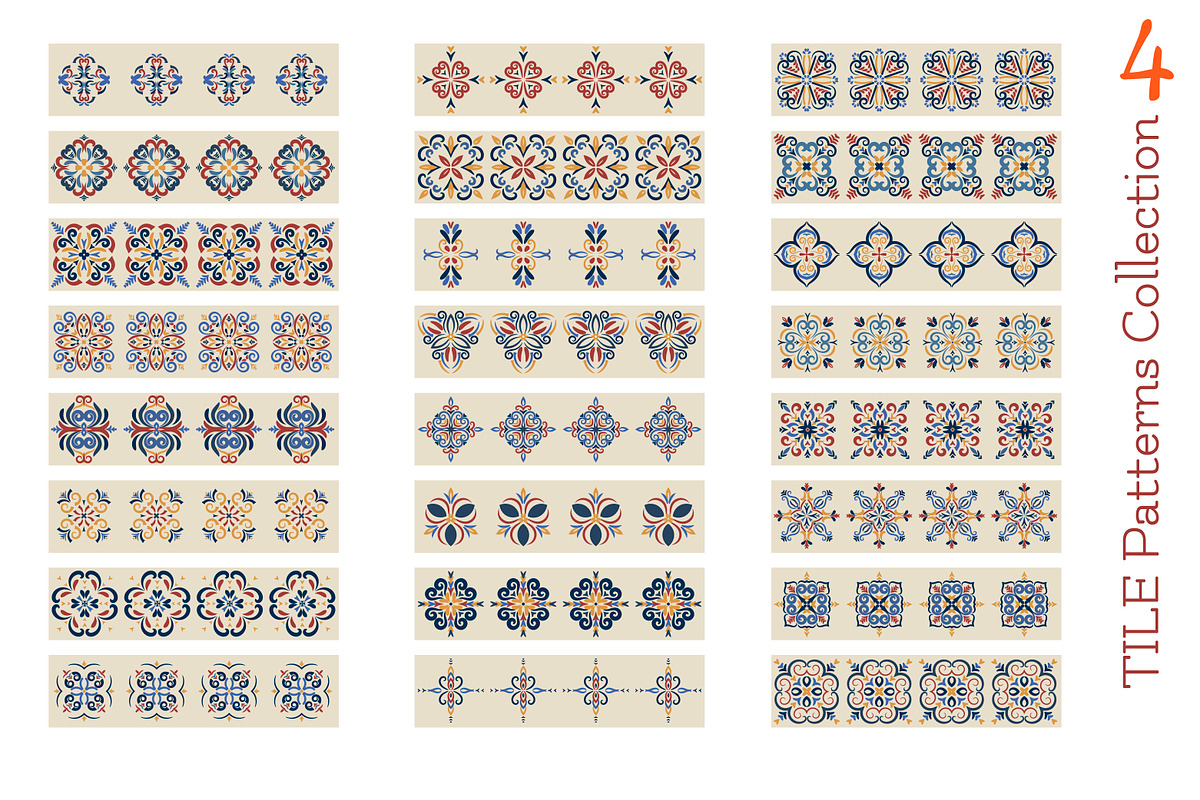 Collection 4  of colored borders / A in Patterns - product preview 8