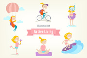 Active lifestyle. Girl's edition
