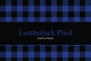 5 Lumberjack Plaid Seamless Patterns