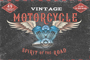  Vintage motorcycle labels