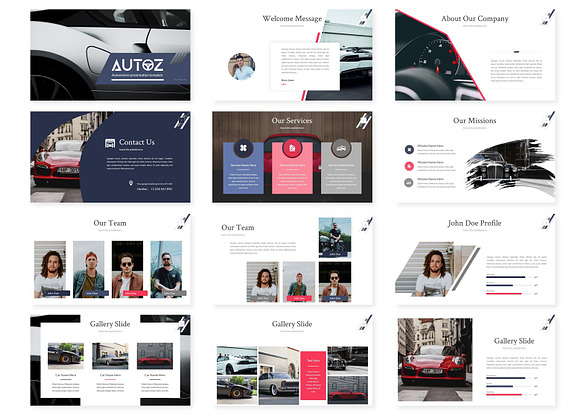 Autoz - Google Slides Template in Google Slides Templates - product preview 1