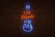Live Music Neon Sign.