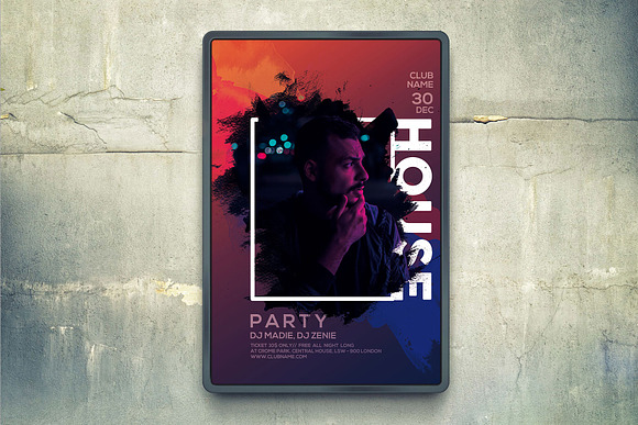 House Party Flyer in Flyer Templates - product preview 4