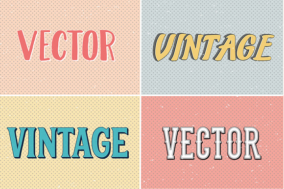 35 Vintage Graphic styles in Photoshop Layer Styles - product preview 3