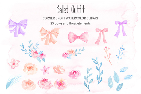 Ballet Shoes and Ballet Dress Clipar in Illustrations - product preview 2