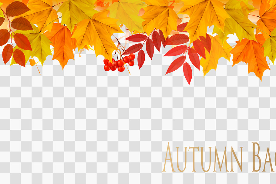 Abstract autumn panorama. Vector in Illustrations - product preview 8