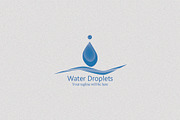 Water Droplets Logo