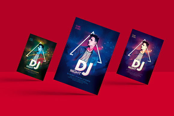 DJ Night Party Flyer in Flyer Templates - product preview 2