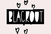 Blackout - A Bold Handmade Font
