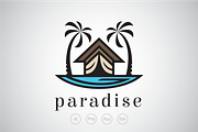 Paradise Resort Logo Template