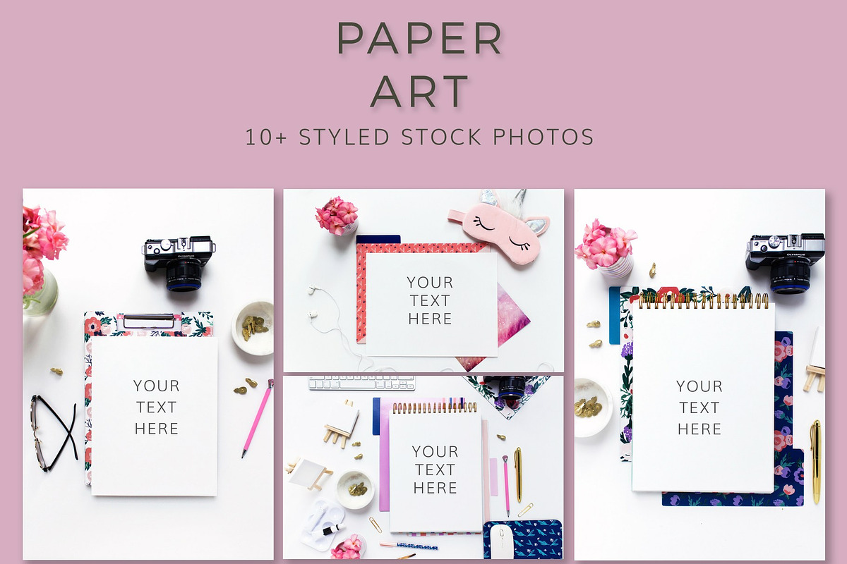 Paper Art (10+ Images) in Print Mockups - product preview 8