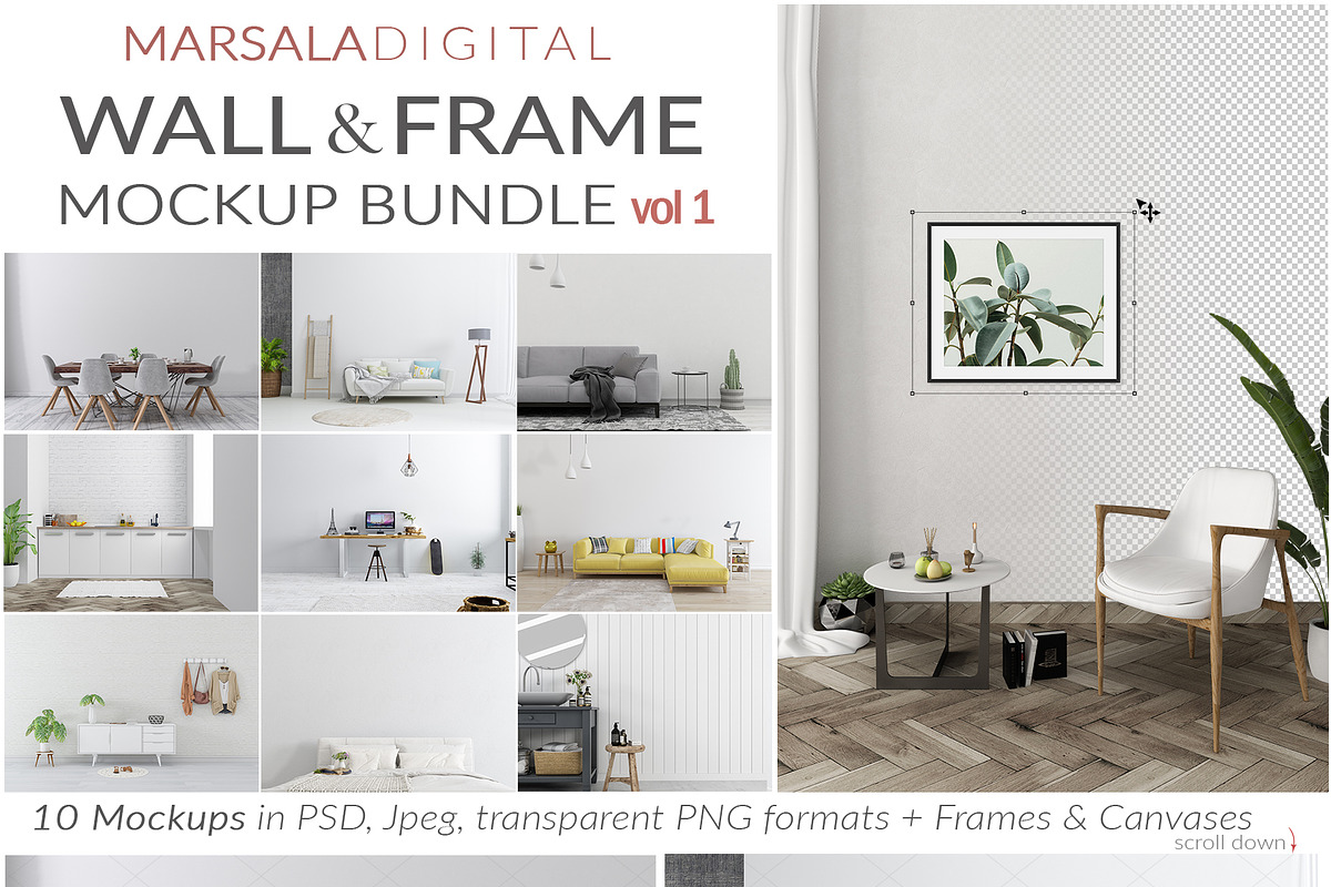 Massive Wall & Frame Mockup Bundle 2 in Mockup Templates - product preview 8