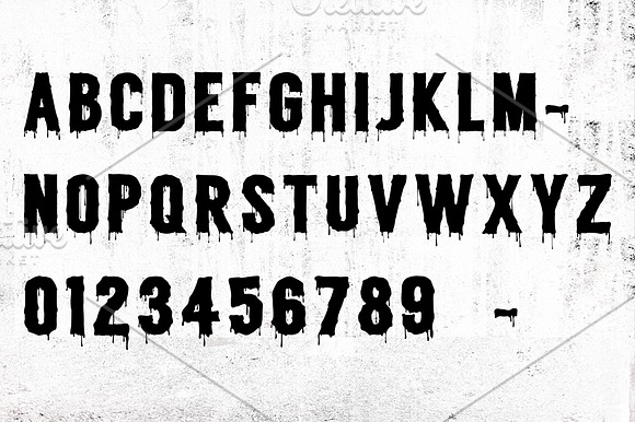 GRUNGE HALLOWEEN  FONT in Halloween Fonts - product preview 2