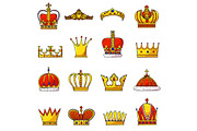 Crown vector golden royal jewelry