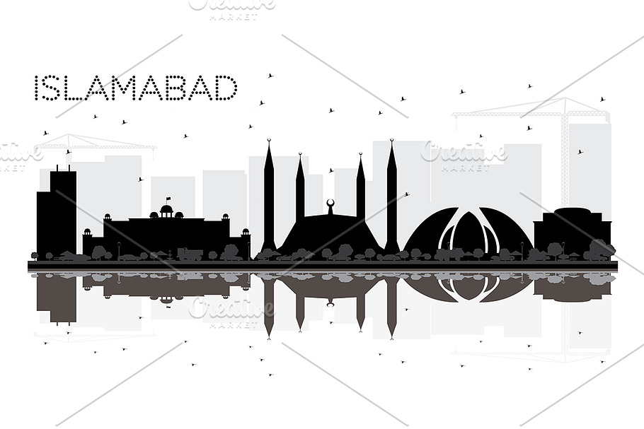 Islamabad Pakistan City skyline  in Illustrations - product preview 8