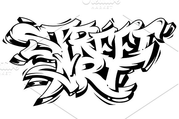 Street Art | Graffiti Lettering in Illustrations - product preview 1